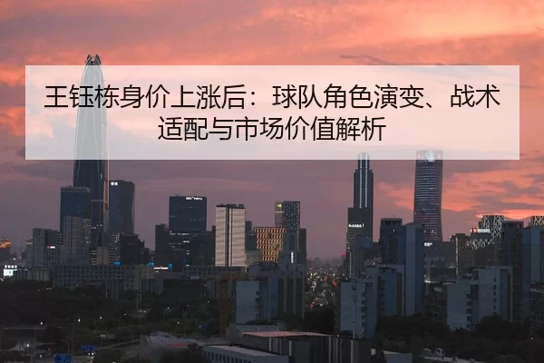 王钰栋身价上涨后：球队角色演变、战术适配与市场价值解析